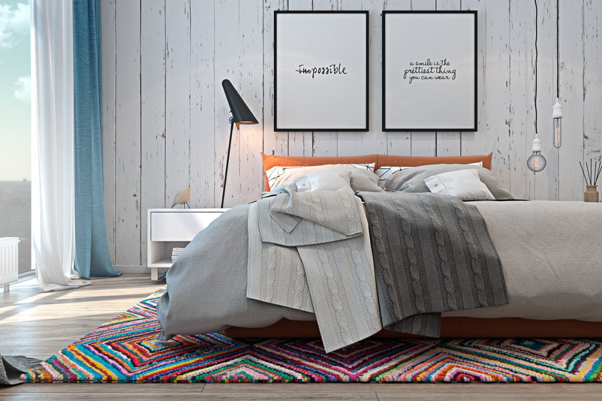 Текстиль в скандинавском стиле в интерьере