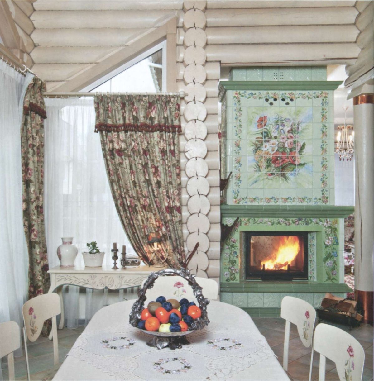 Стиль Прованс оцилиндрованное бревно