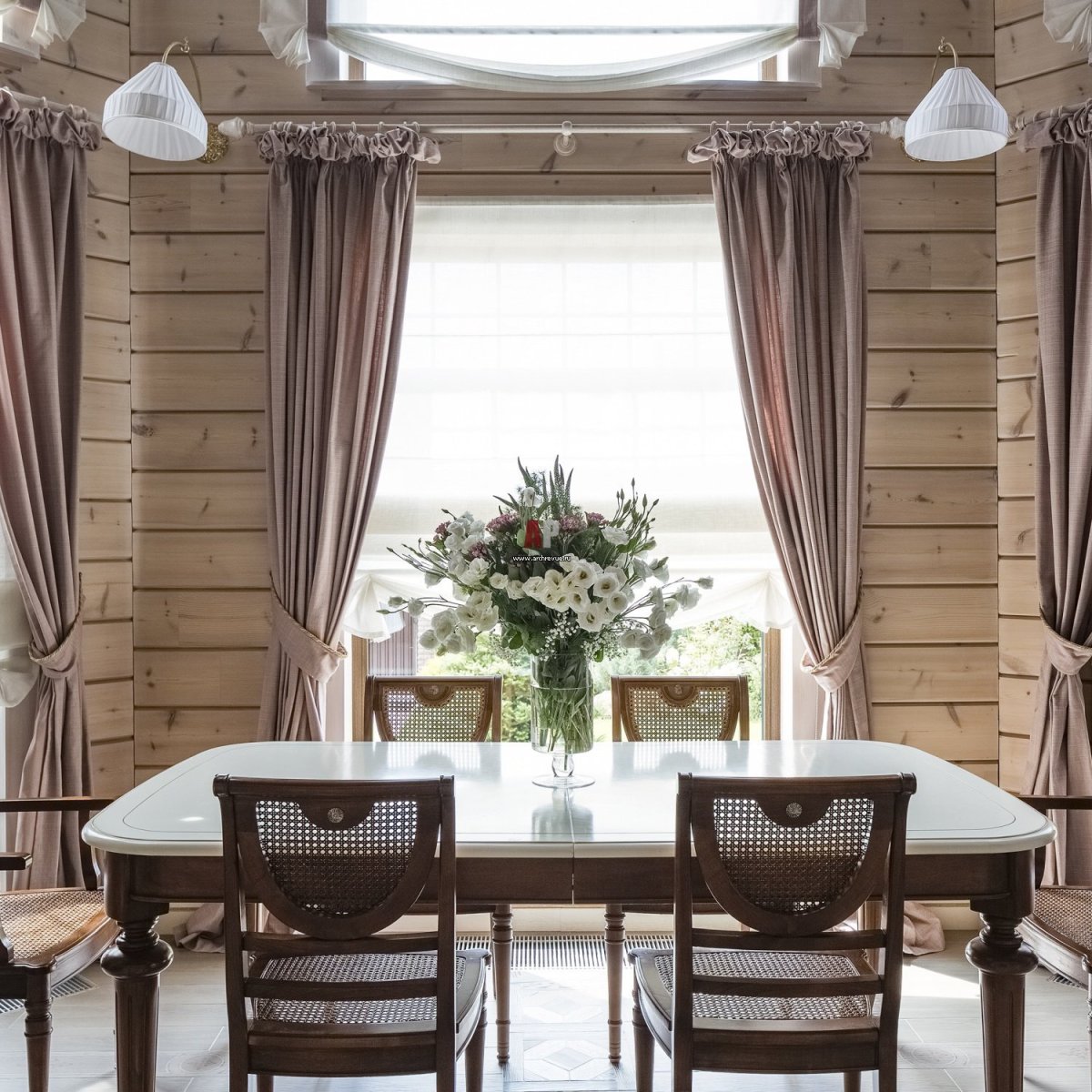 Шторы в загородном доме