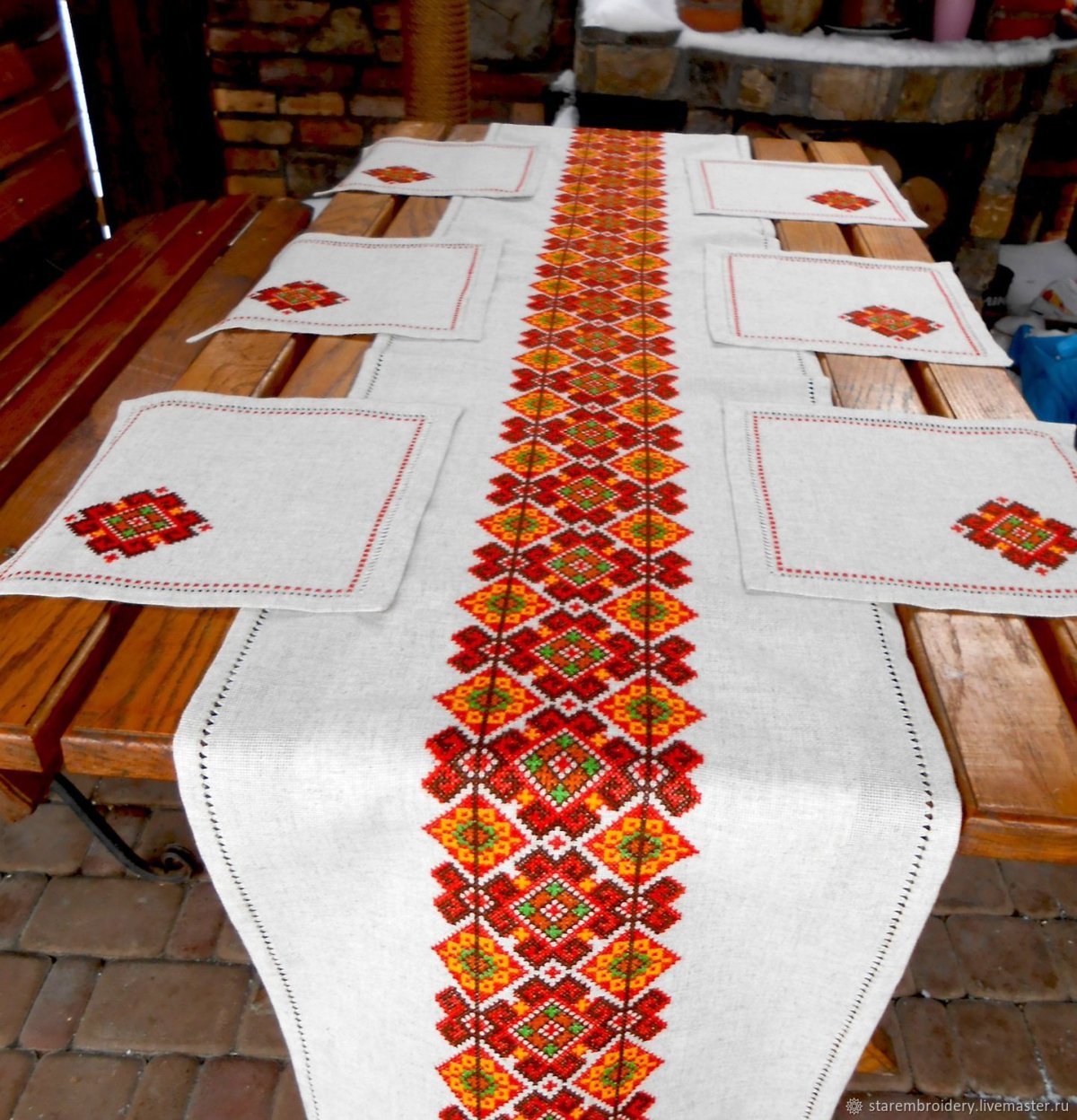 Скатерть на стол в русском стиле