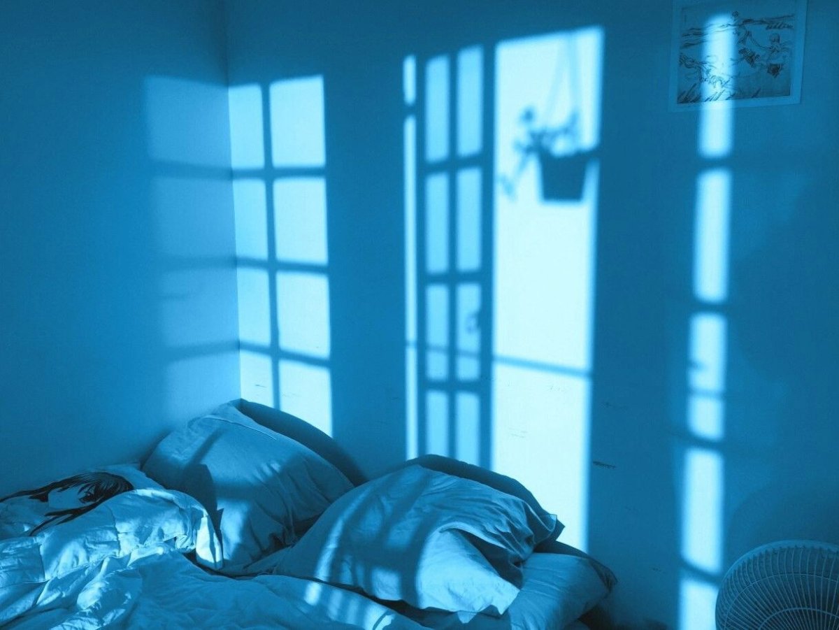 Интерьер в голубых тонах