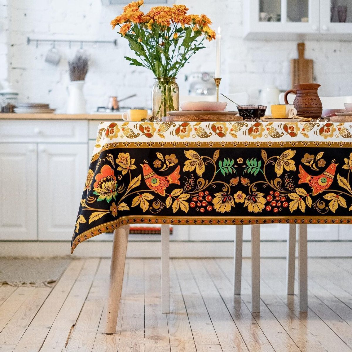 Скатерть под хохлому