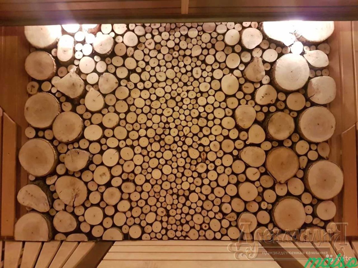 Декор из спилов дерева