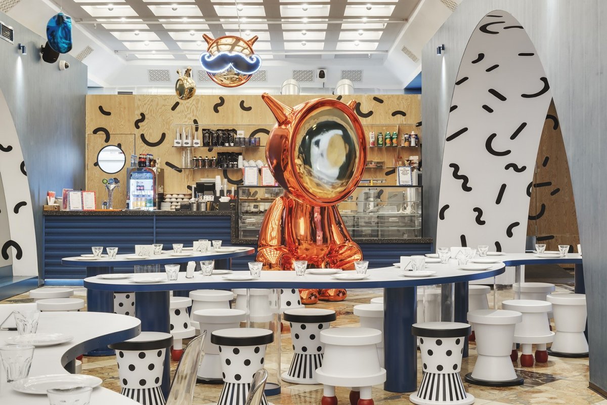 Детское кафе “космос” на ВДНХ по проекту Sundukovy sisters