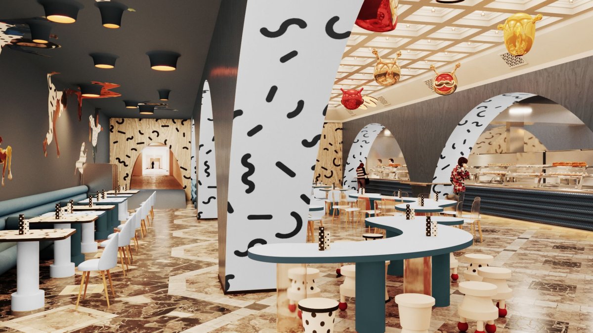 Логотип космос кафе