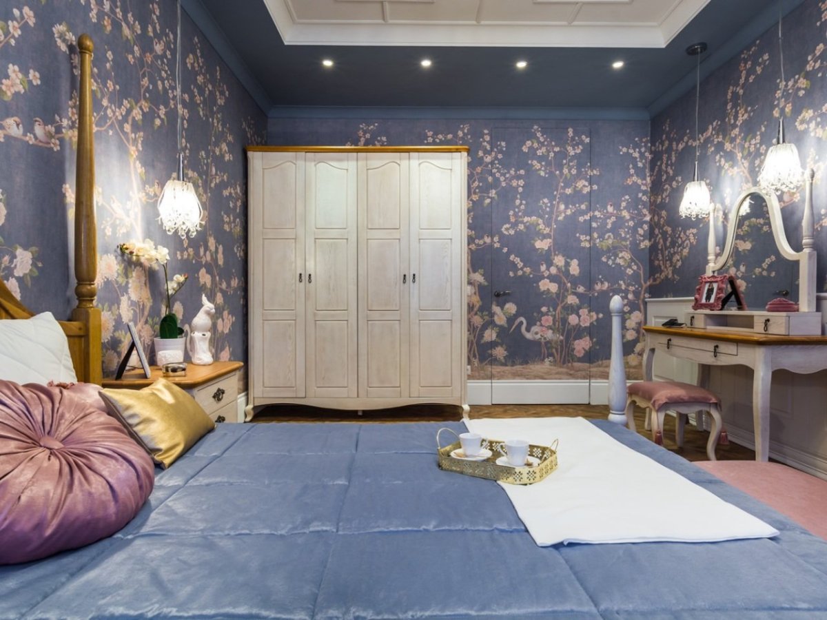 Растительный принт в интерьере