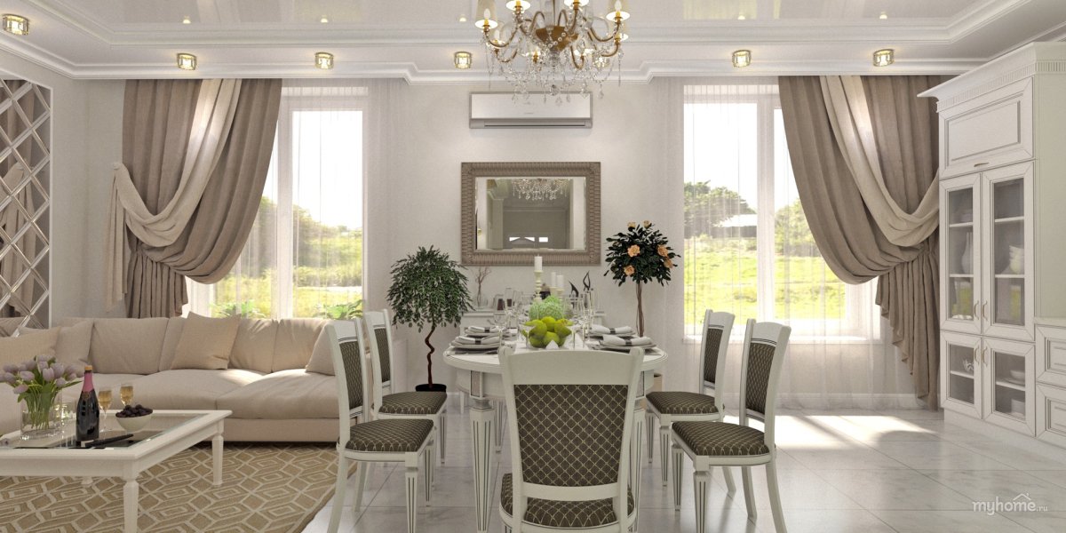 Стенка в стиле Неоклассика