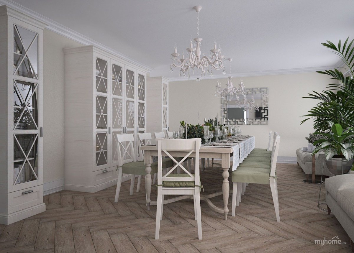 Кухня столовая в стиле Прованс