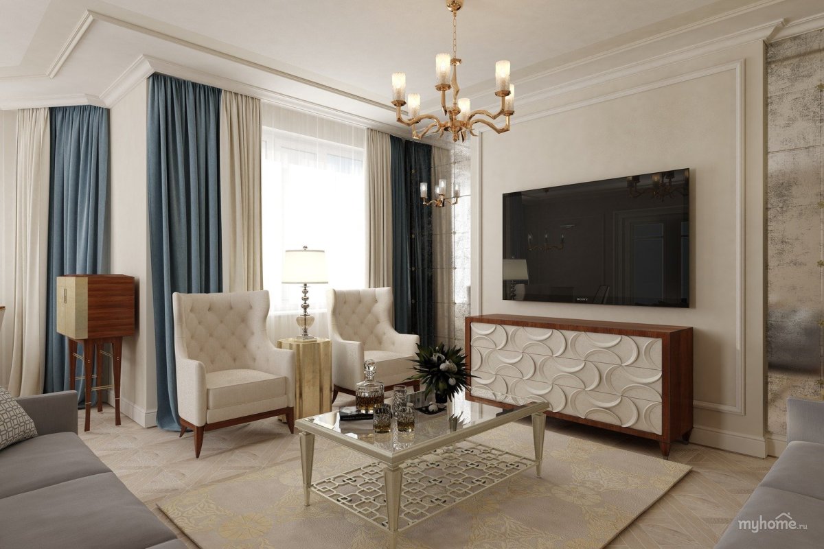 Гостиная стенка Неоклассика Италия