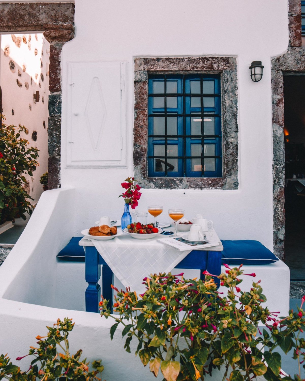 Кухня в стиле Санторини