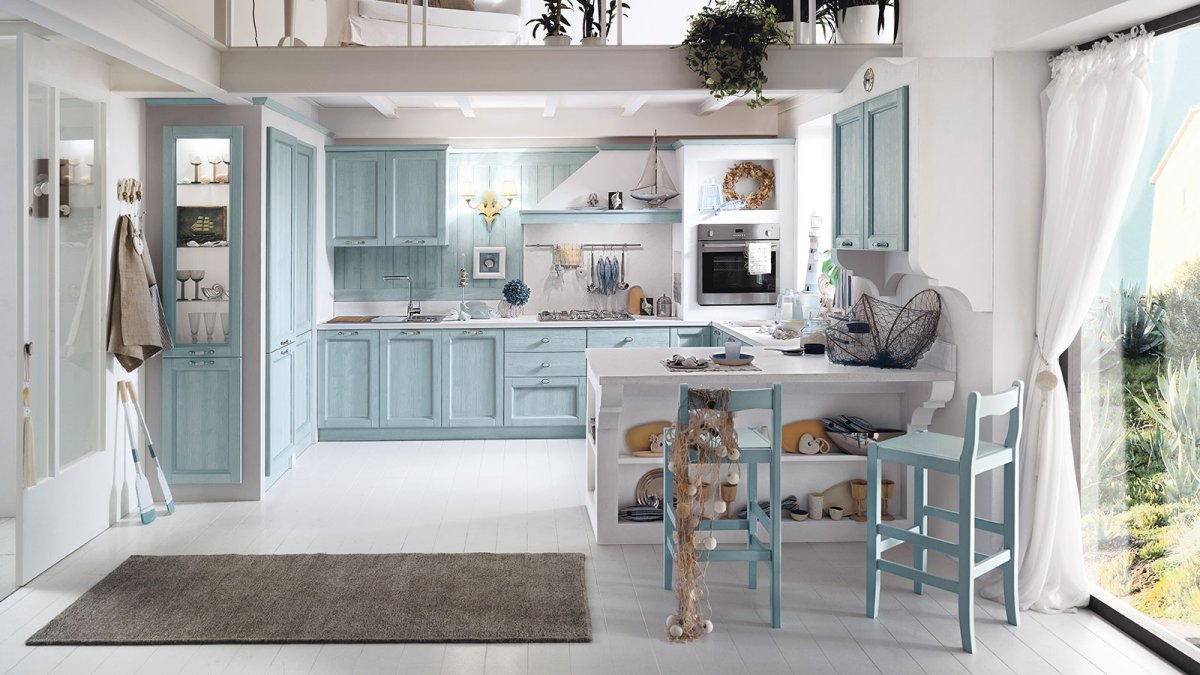 Кухня Прованс зеленая Лорен