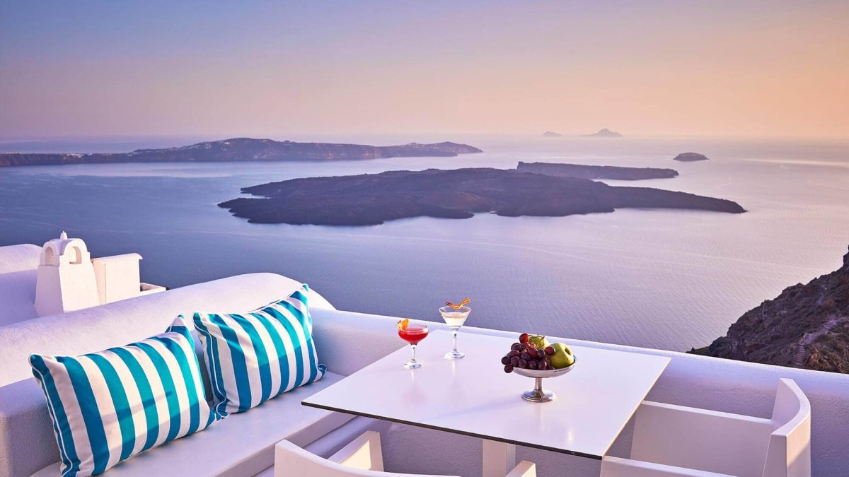 Санторини Греция интерьеры