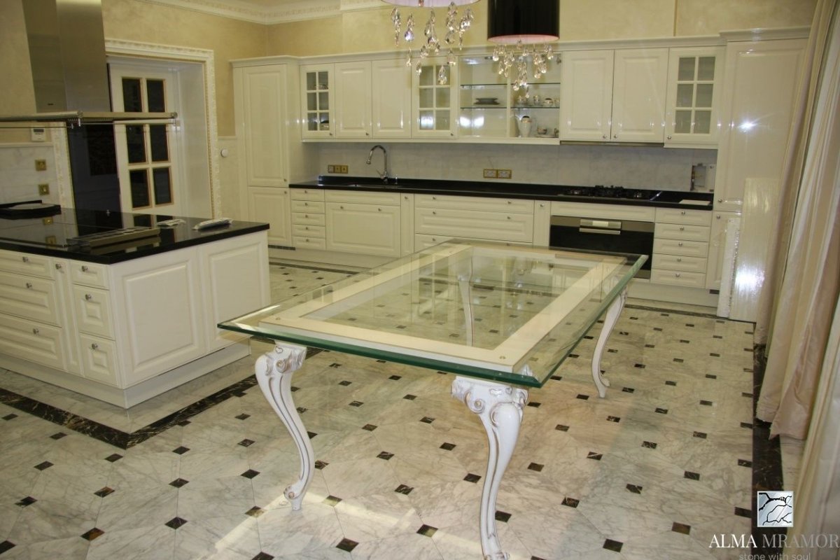 Плитка для кухни на пол мрамор
