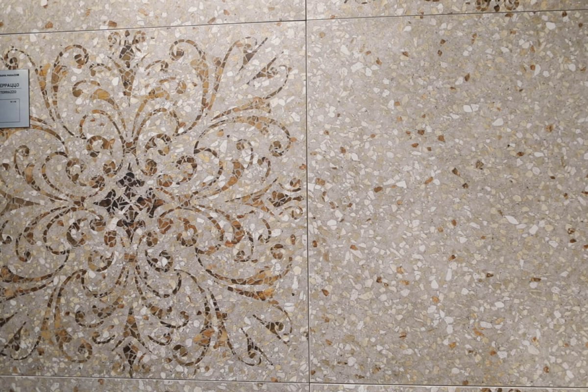 Керамогранит 600*600 терраццо обрезной sg632600r 2сорт