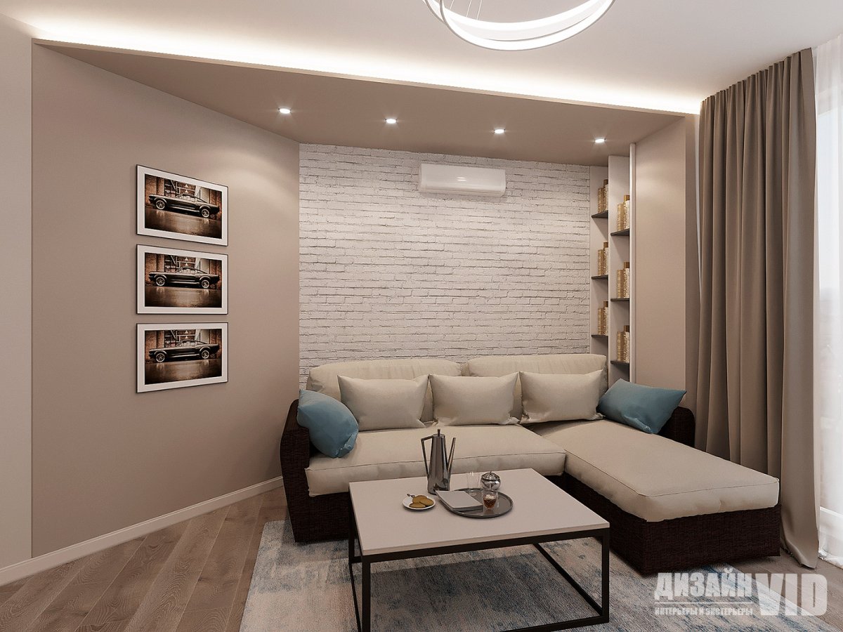 Модный интерьер двухкомнатной квартиры