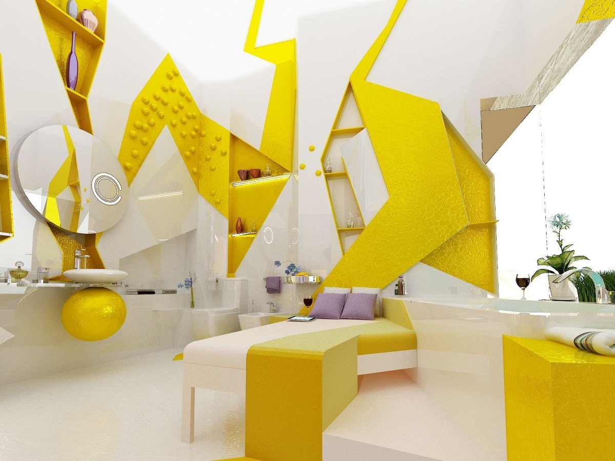 Деконструктивизм в интерьере мебель