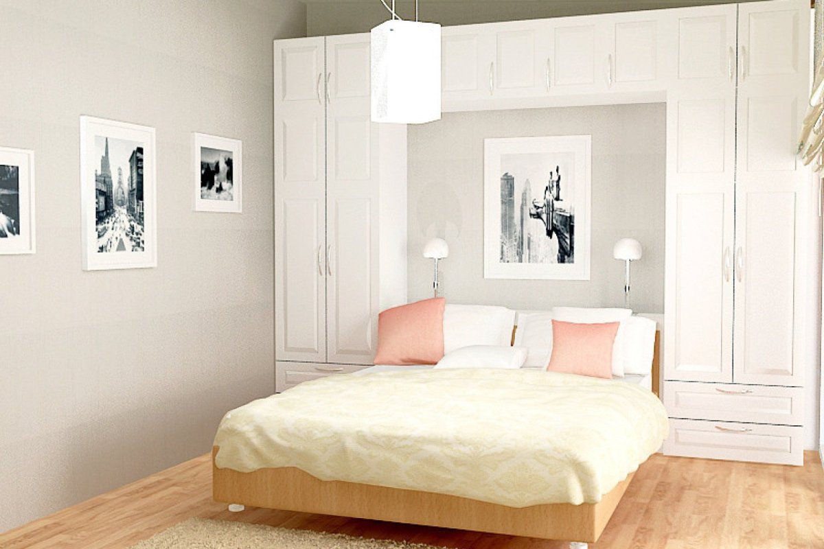 Шкаф в скандинавском стиле в спальню