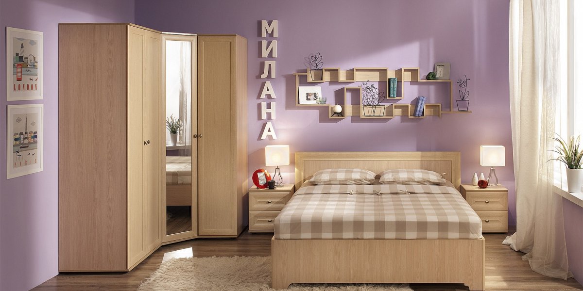 Спальня Милана дуб