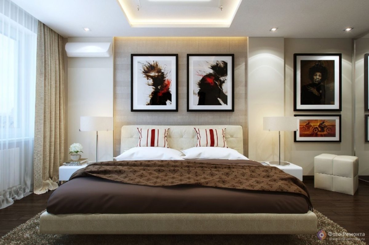 Стильные картины в спальню