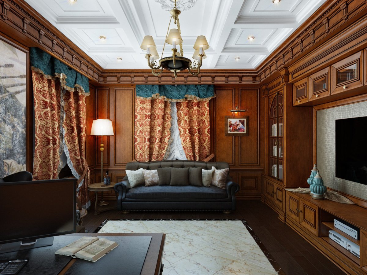 Интерьер кабинет Ампир