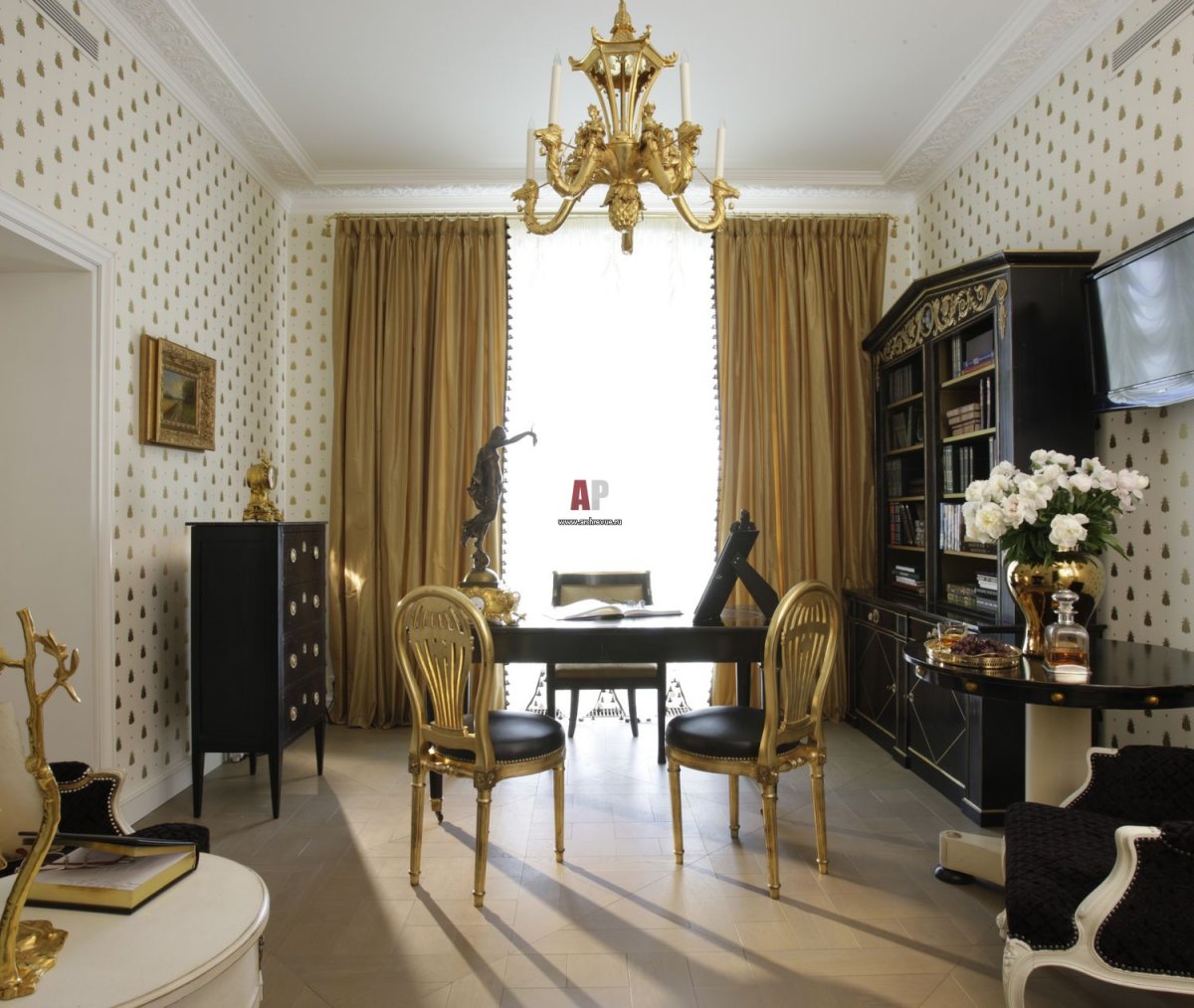Кабинет в стиле Ампир 19 века