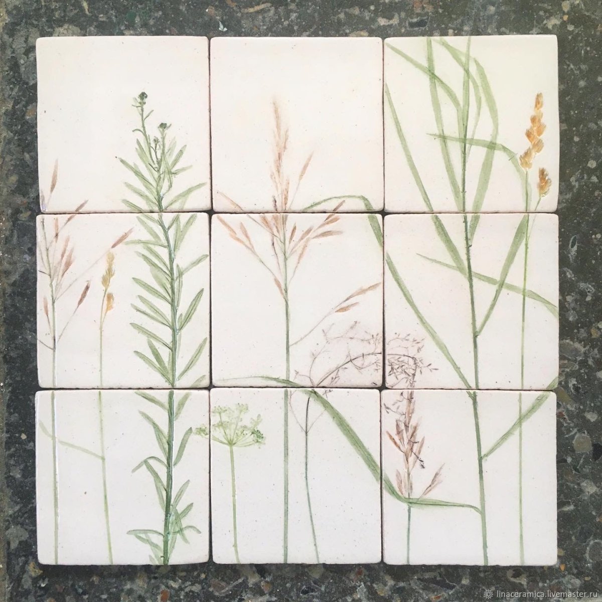 Керамическая плитка растения