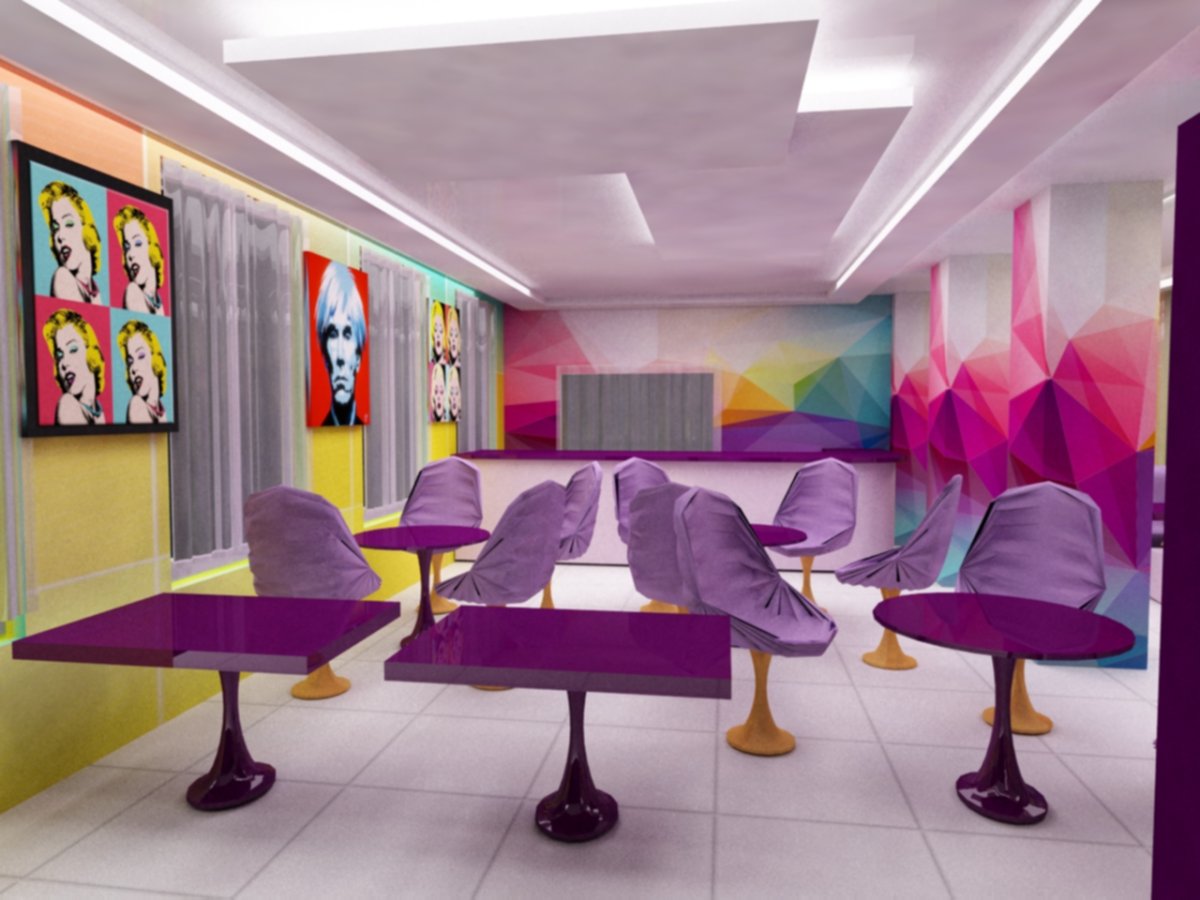 Ресторан в стиле поп арт