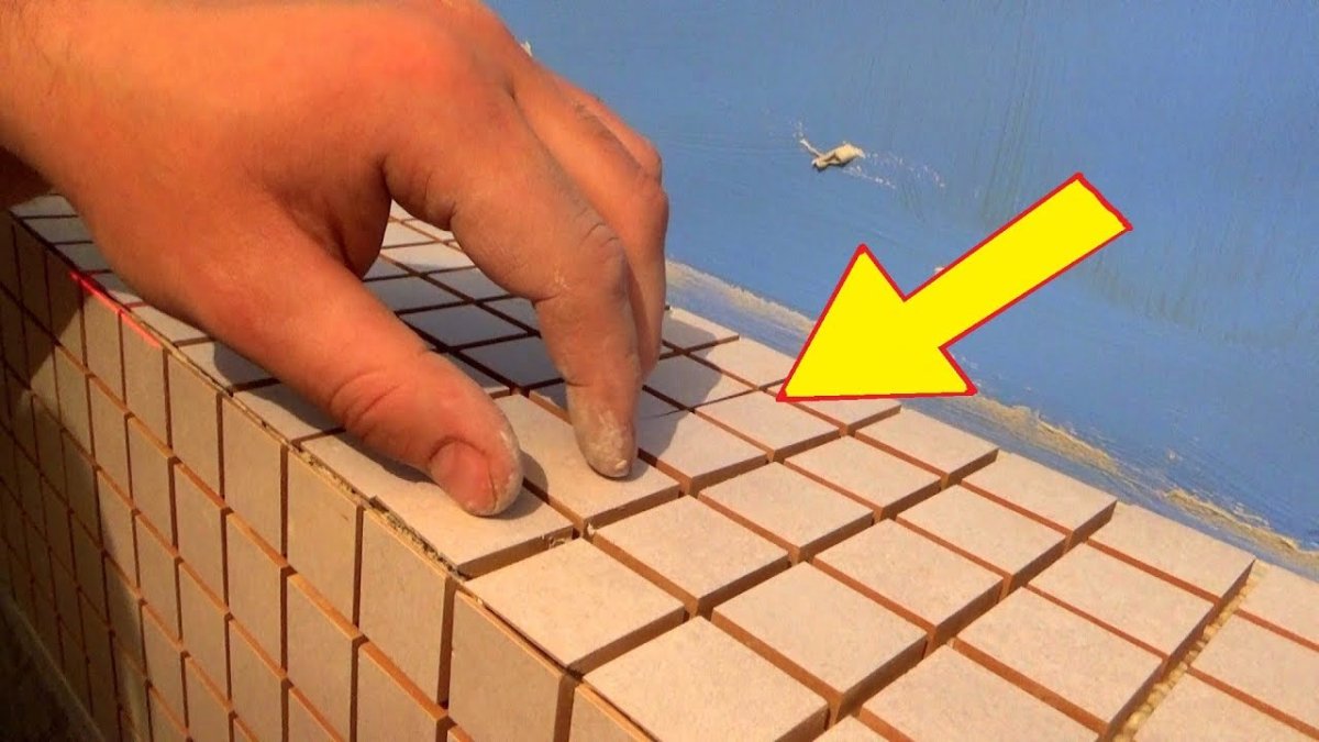 Плитка на сетке для фасада