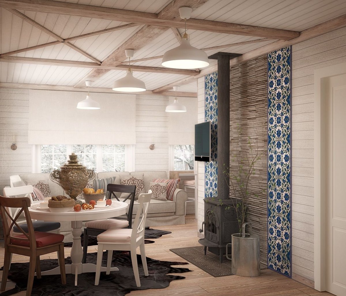 Отделка дома в скандинавском стиле