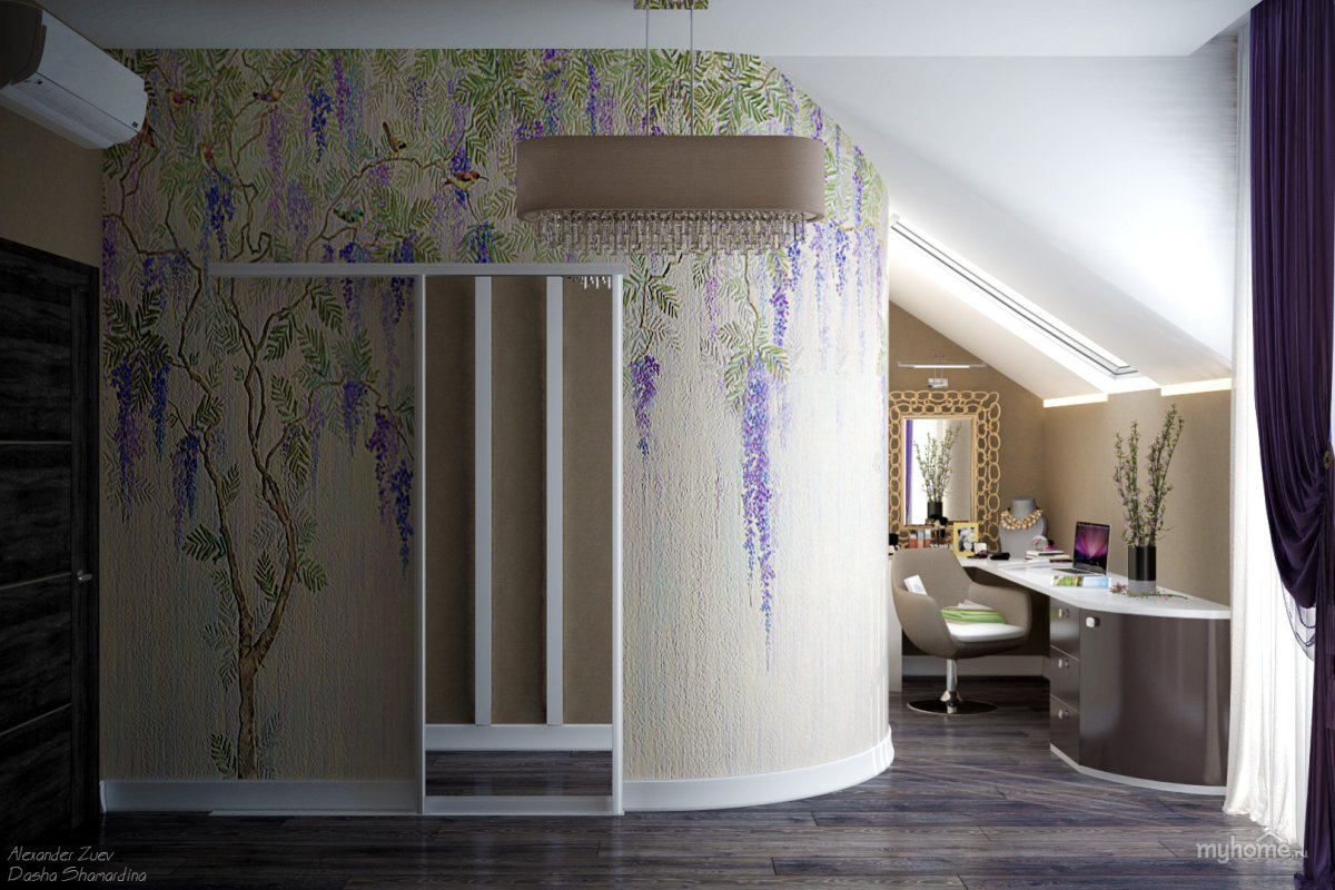 Арка разделяющая кухню и гостиную