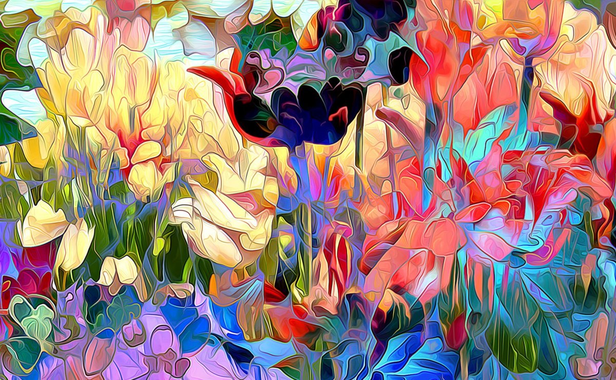 Цветы абстракция