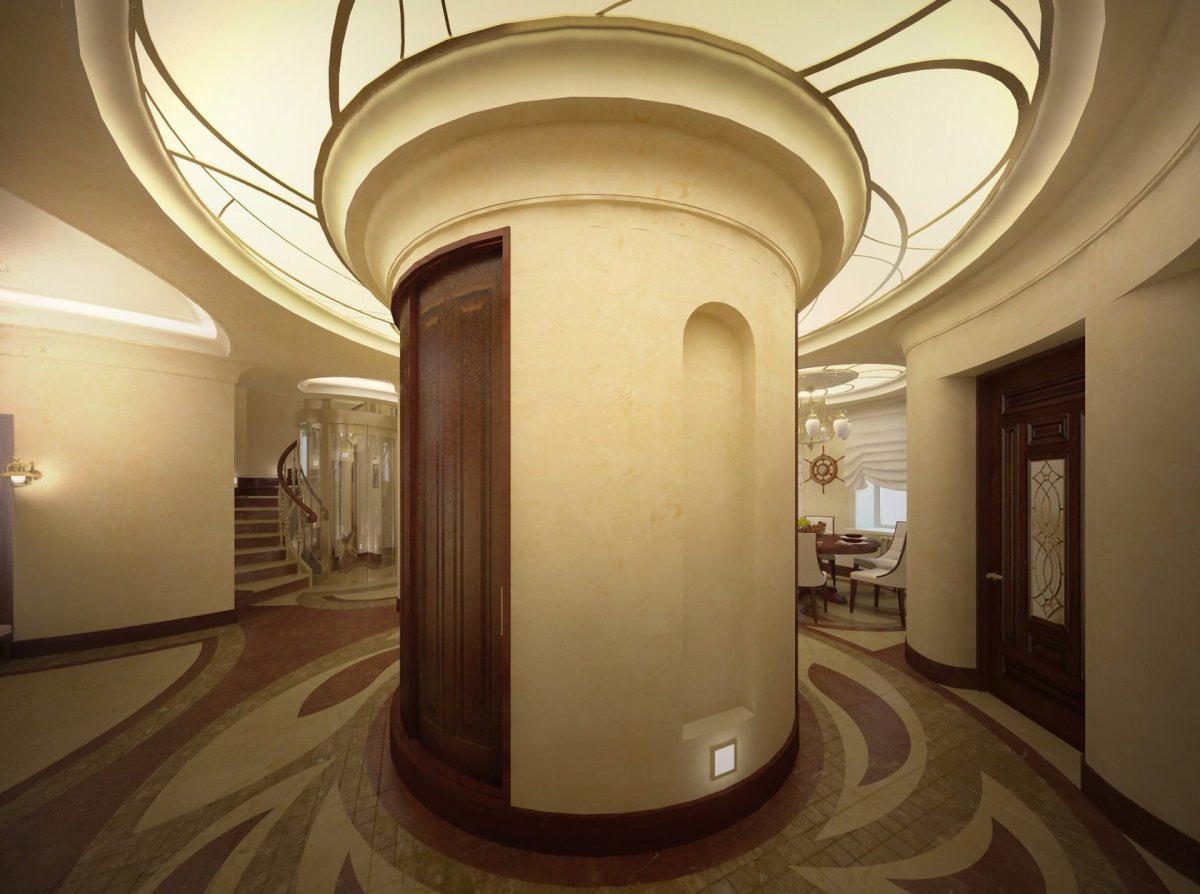 Круглый угол в комнате