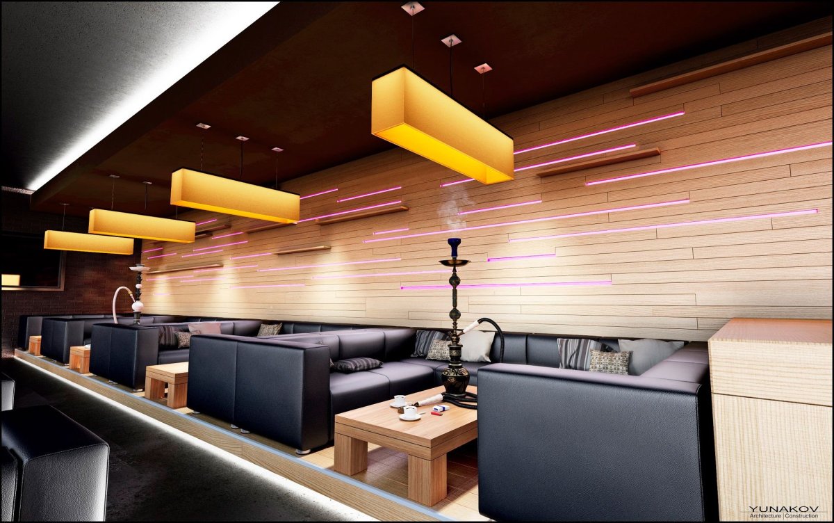 Интерьер кафе в стиле Минимализм