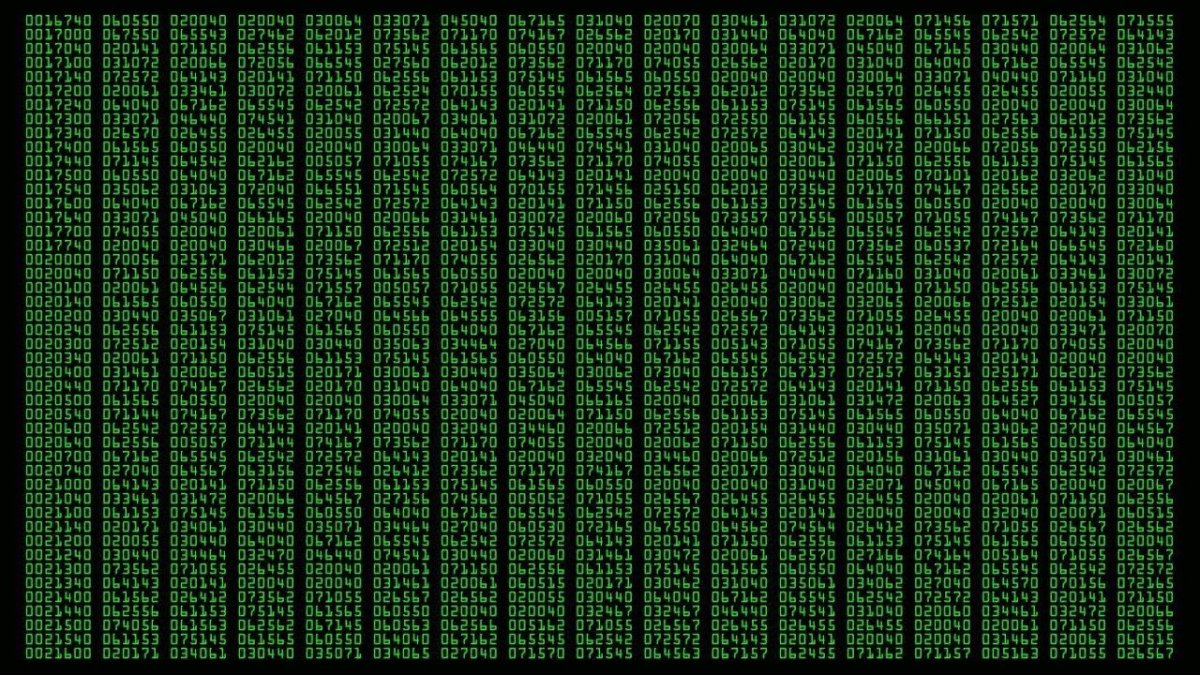 Матрица 101011010010101001010 синяя