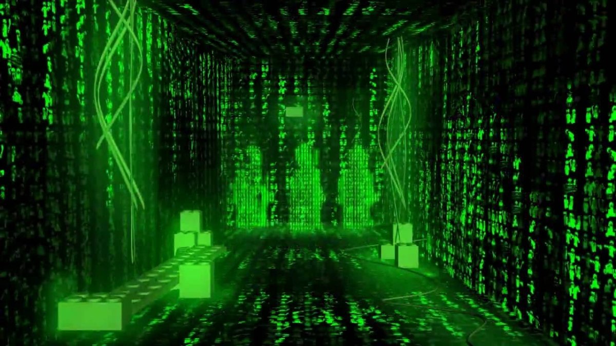 Комната в стиле матрицы
