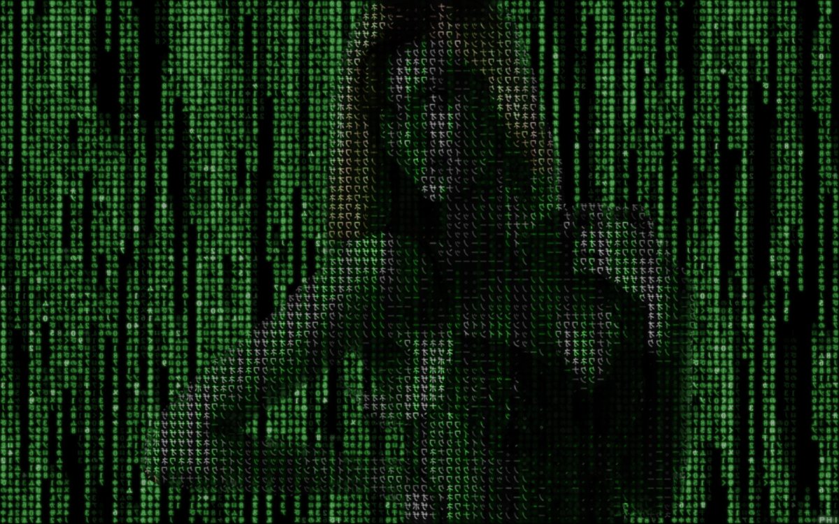 Портрет в стиле матрицы