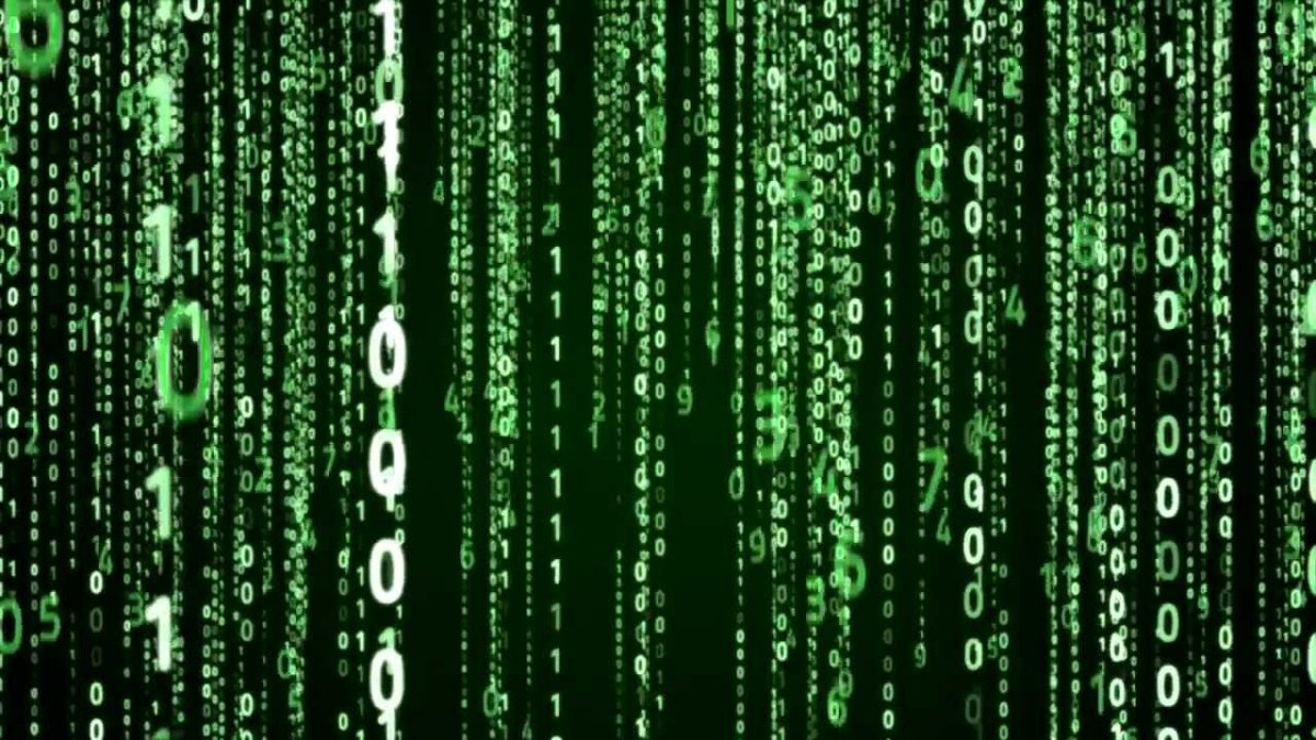 Надпись в стиле матрицы