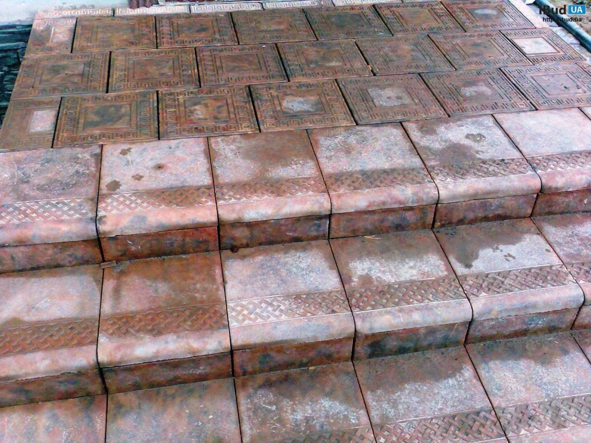 Клинкерные ступени для крыльца