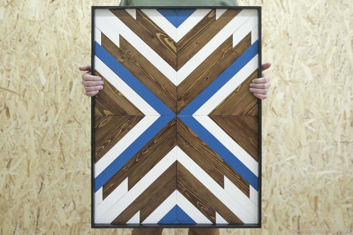 Деревянные панно на стену в скандинавском стиле