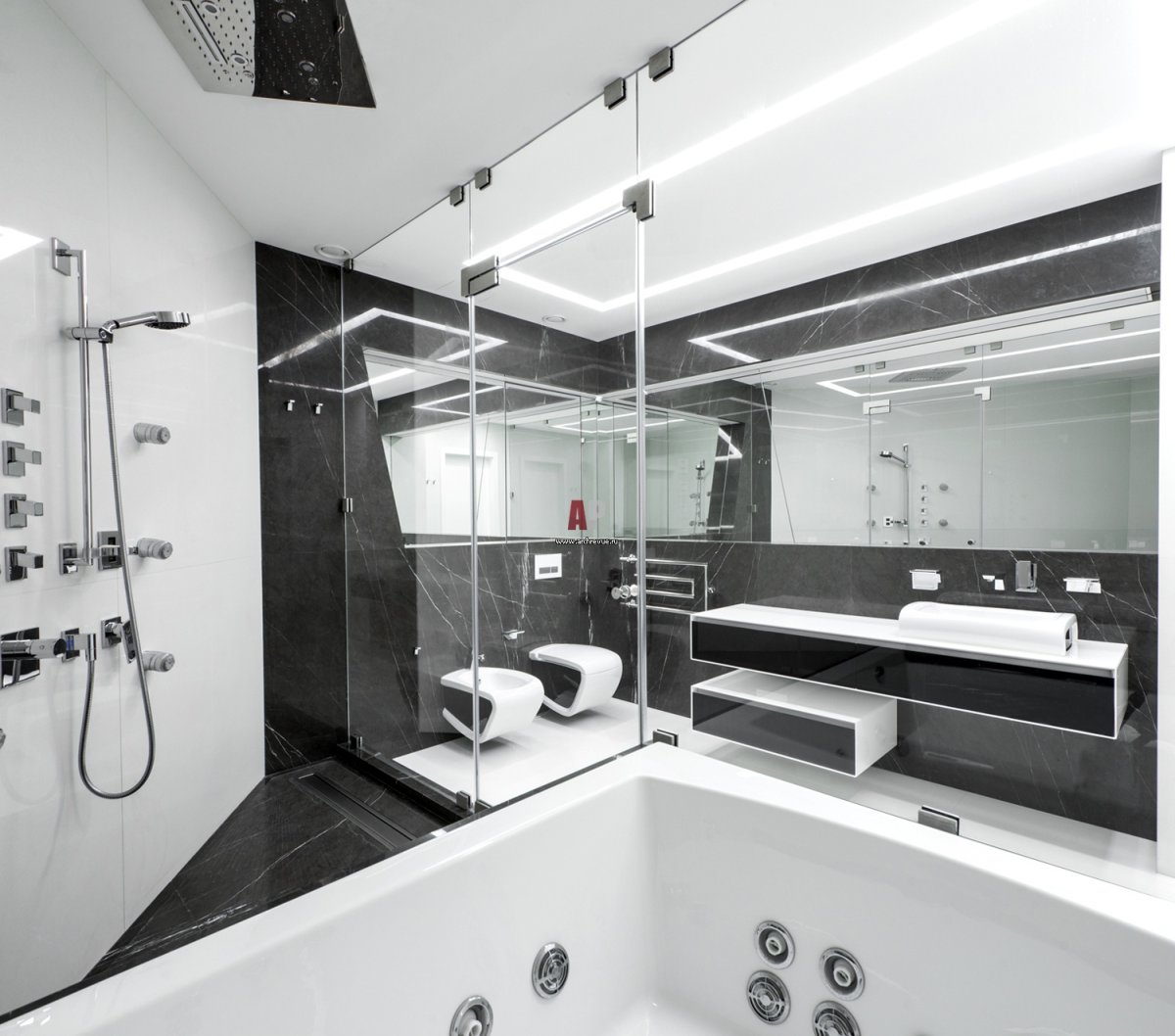 Стиль конструктивизм в интерьере ванны