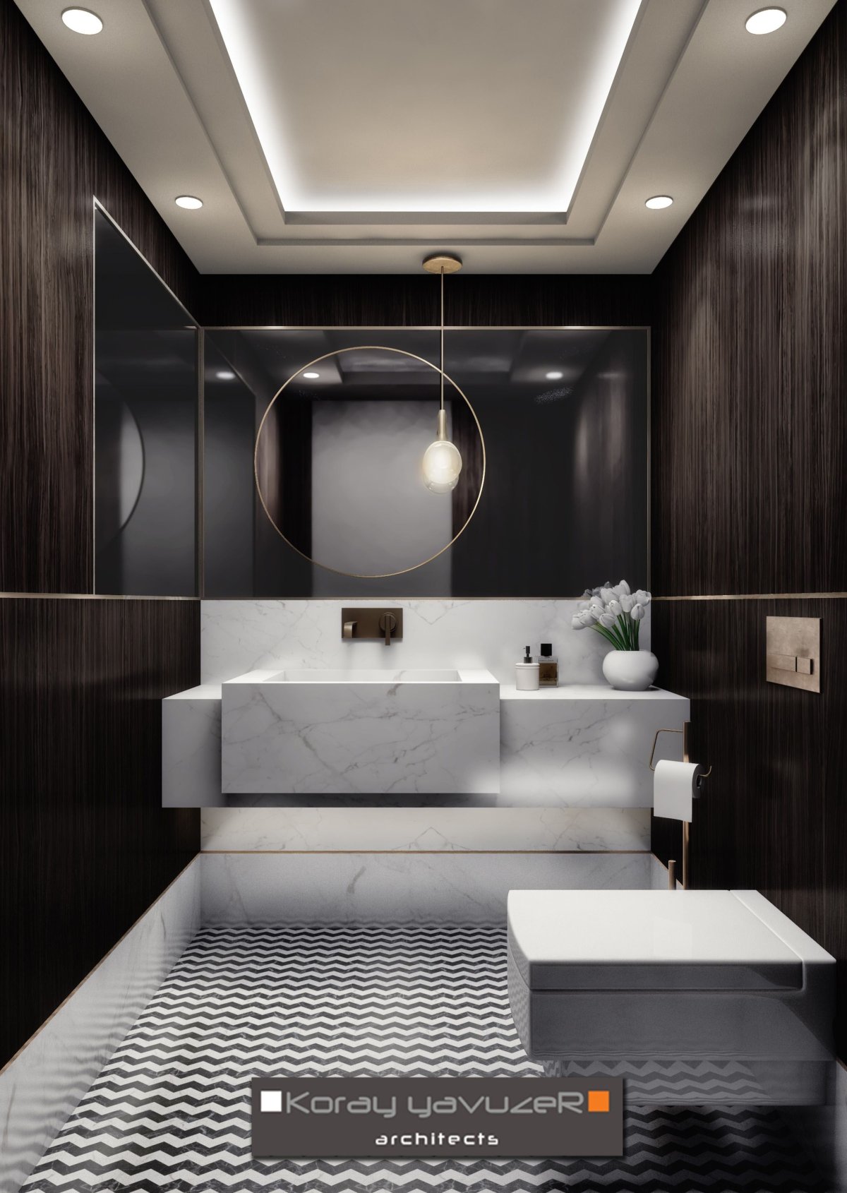 Интерьер санузла в стиле Модерн