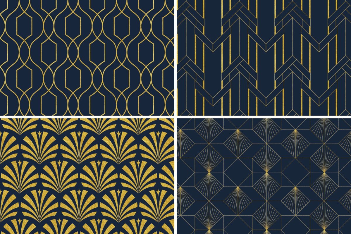 Паттерн арт деко вектор