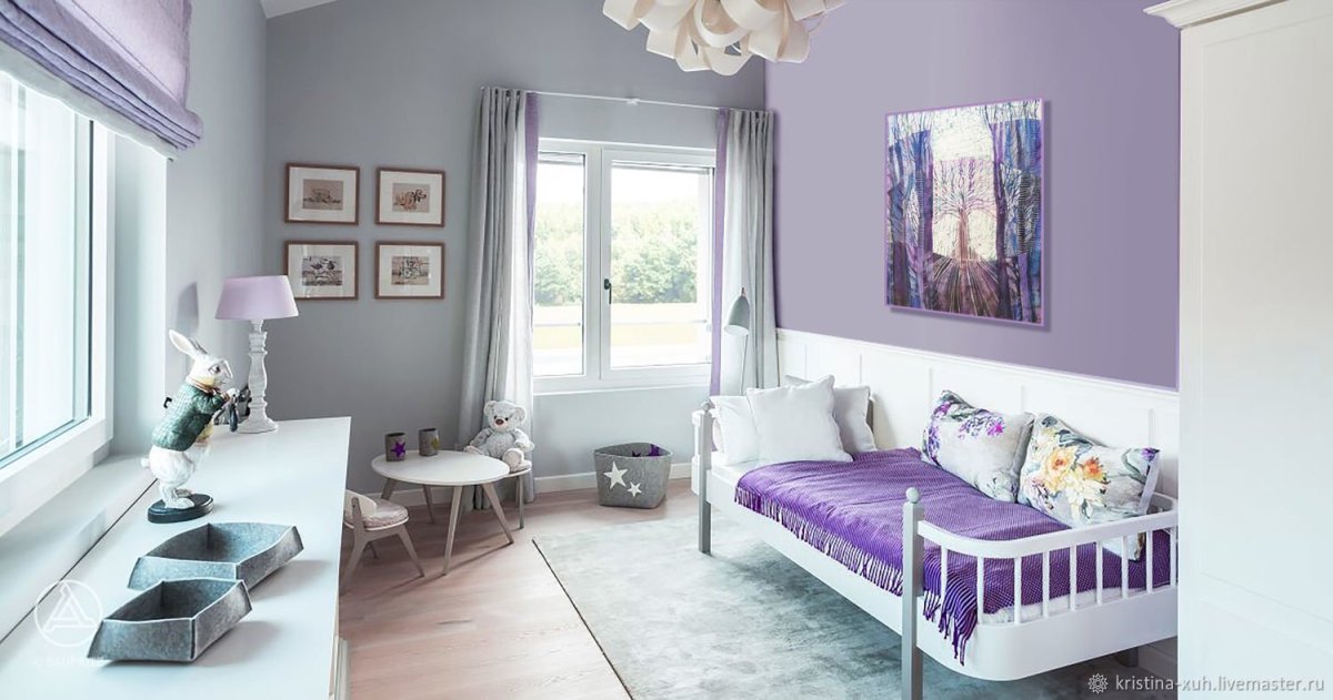Лавандовая комната для девочки подростка