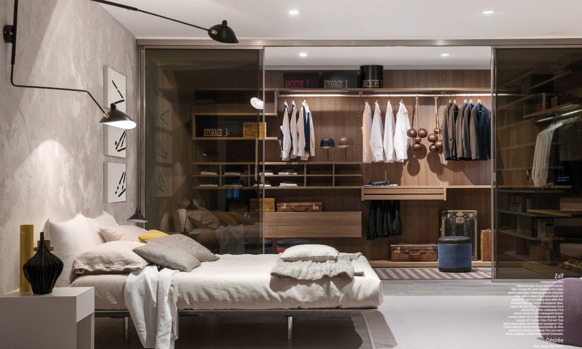 Маленькая спальня с гардеробной