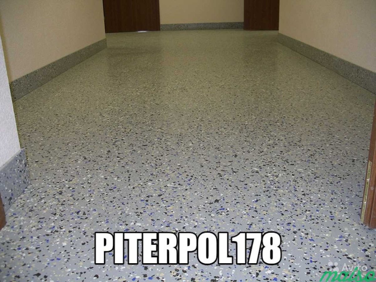 Пол наливной разноцвет