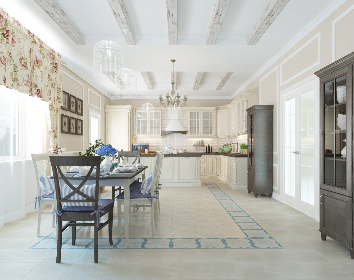 Дома из клееного бруса в стиле Прованс