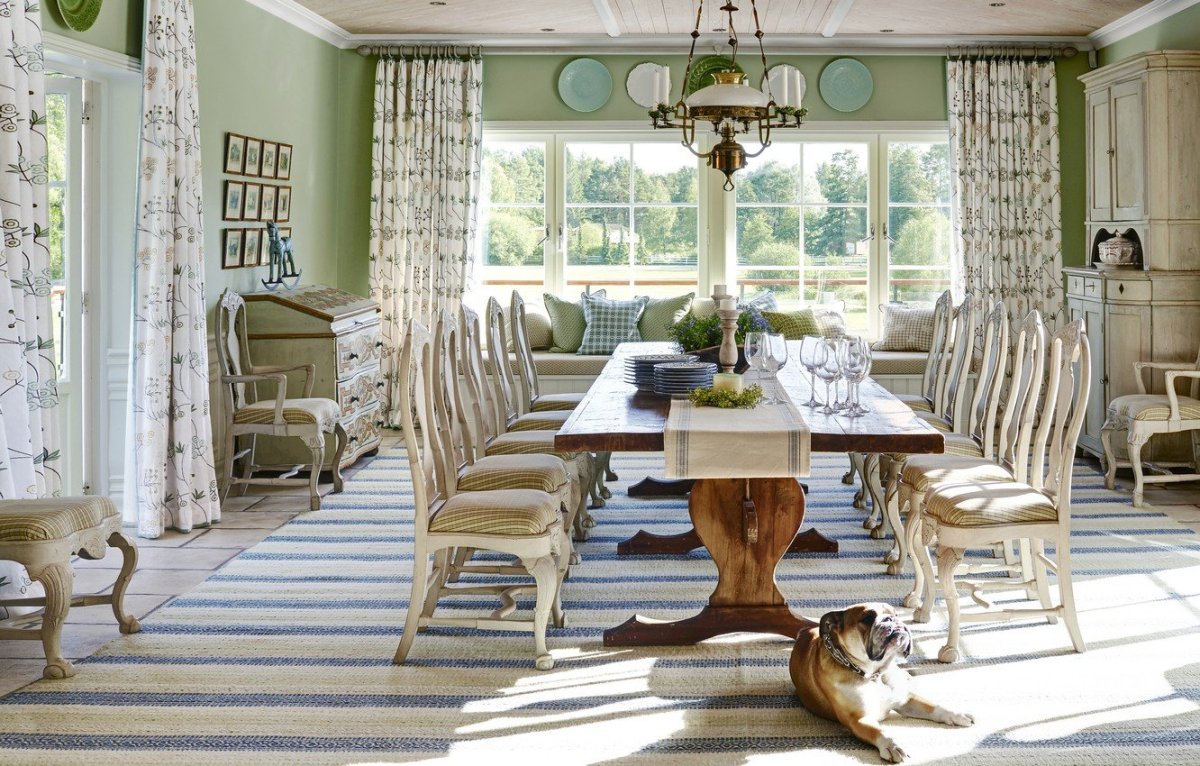 Интерьер кухни в пастельных тонах в стиле Прованс