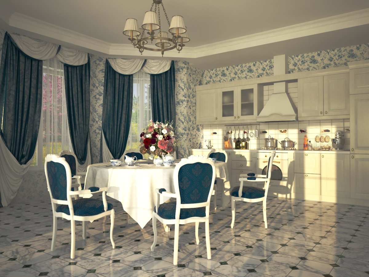 Кухни в стиле шебби Шик и Прованс