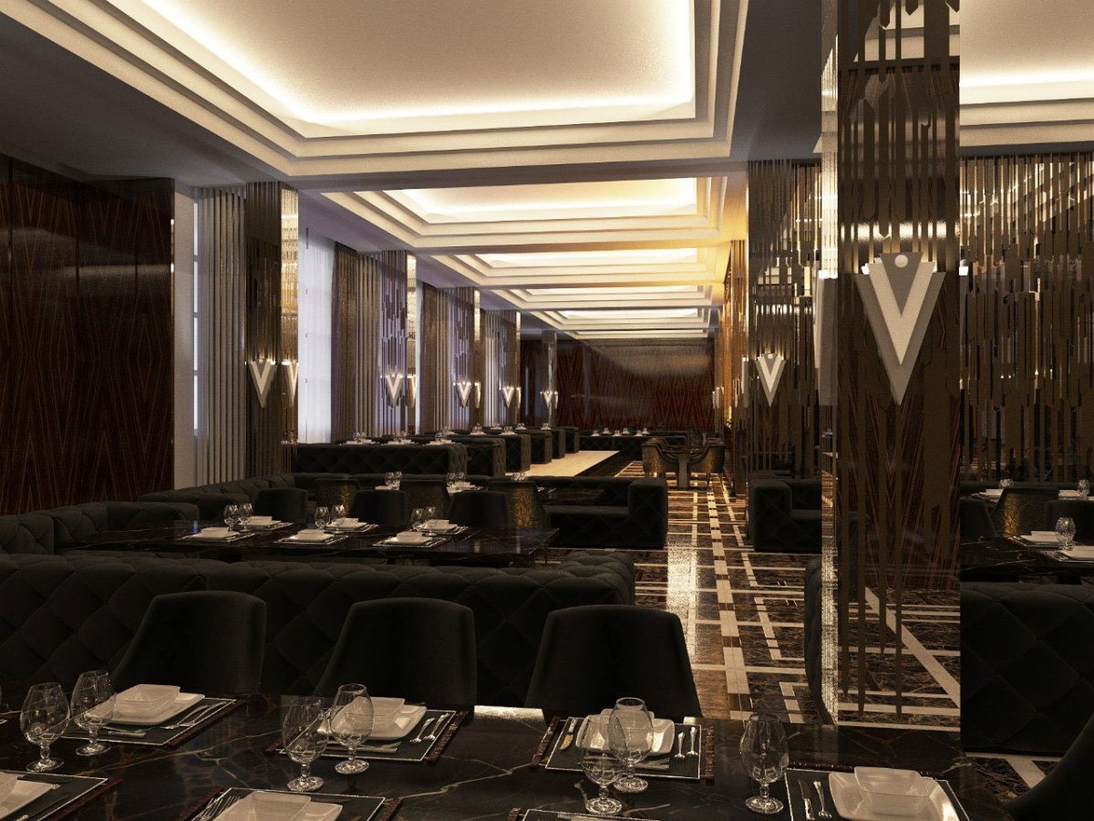 Кафе в стиле арт деко