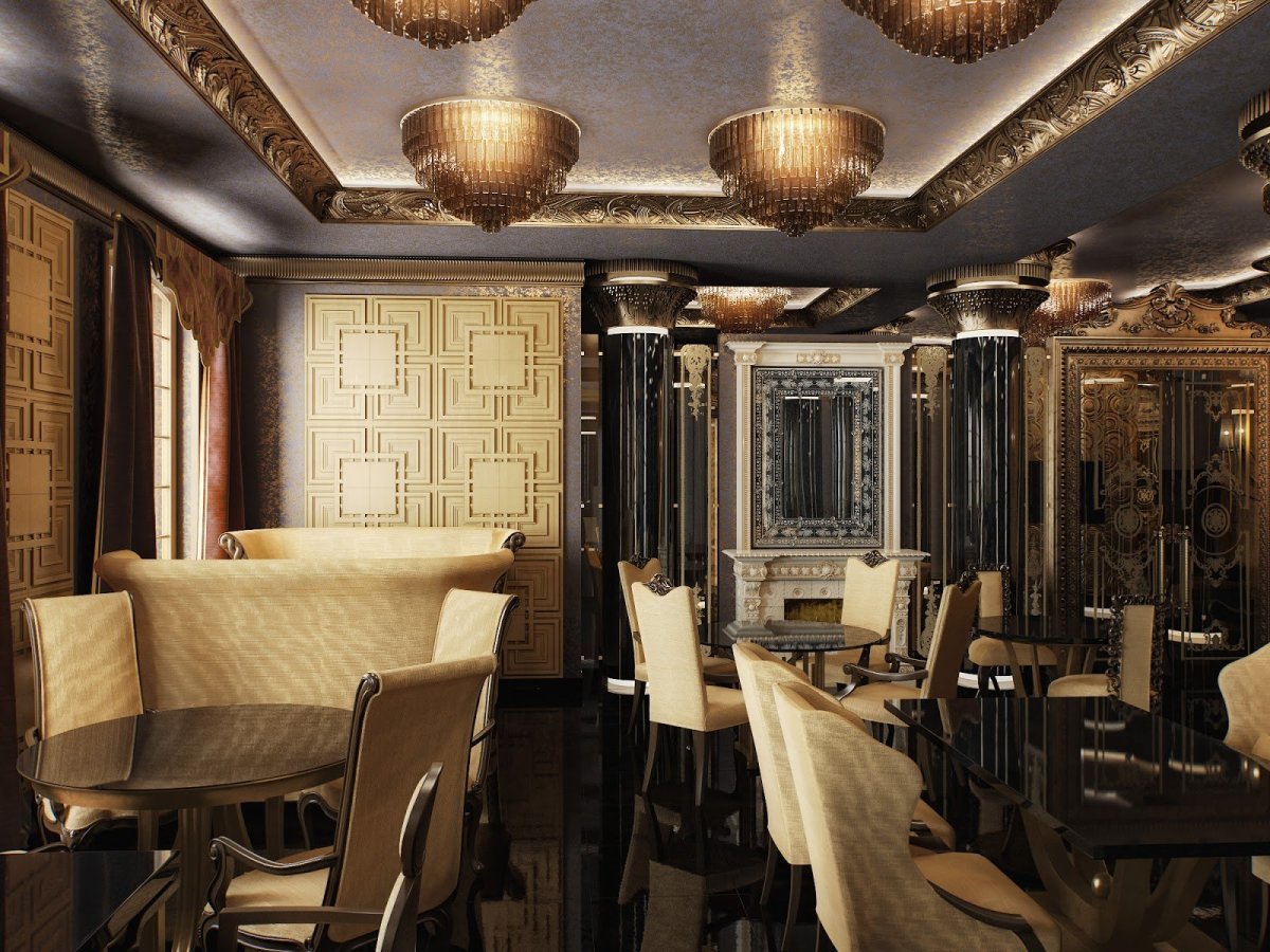 Кафе в стиле арт деко